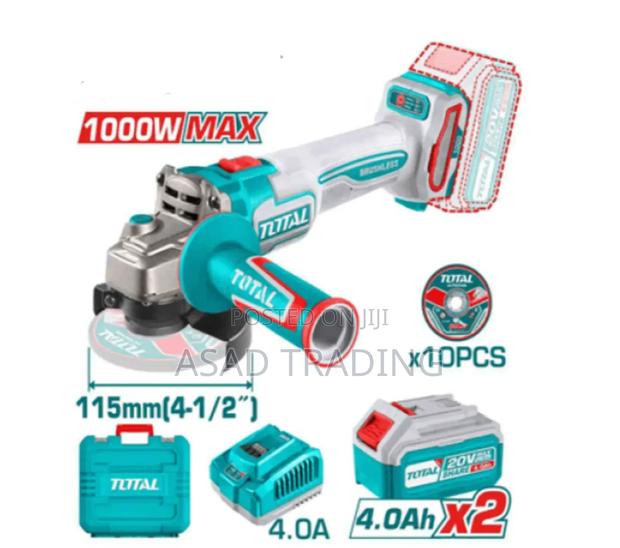 Total Cordless Angle Grinder 1000w (Tagli271532) photo 2