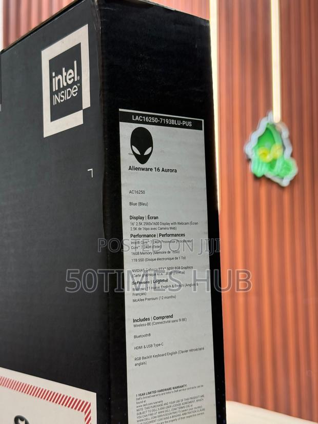 New Laptop Dell Alienware 16 Aurora 16GB Intel Core 7 SSD 1T photo 3