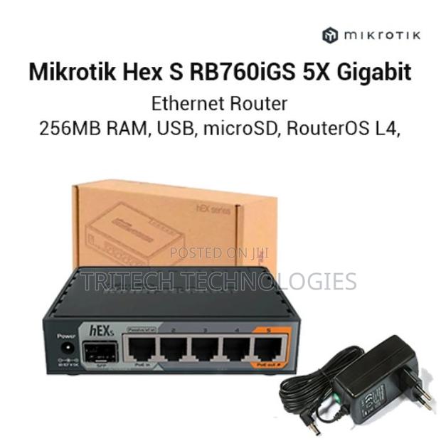 Mikrotic Hex Gigabyte Ethernet Router With SFP Port (Rb760igs)