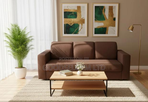 Premium 3-Seater Fabric Sofa – Modern Comfortable · Photo 3
