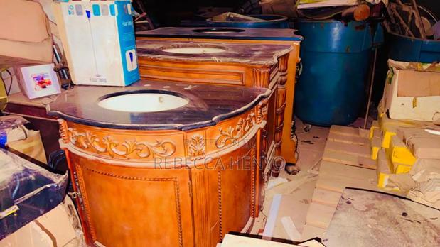 Luxury Cabinet Sink With A Marble Surface photo 2