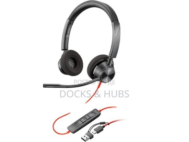 Poly Blackwire 3320 Stereo Usb-C Headset +Usb-C/a Adapter