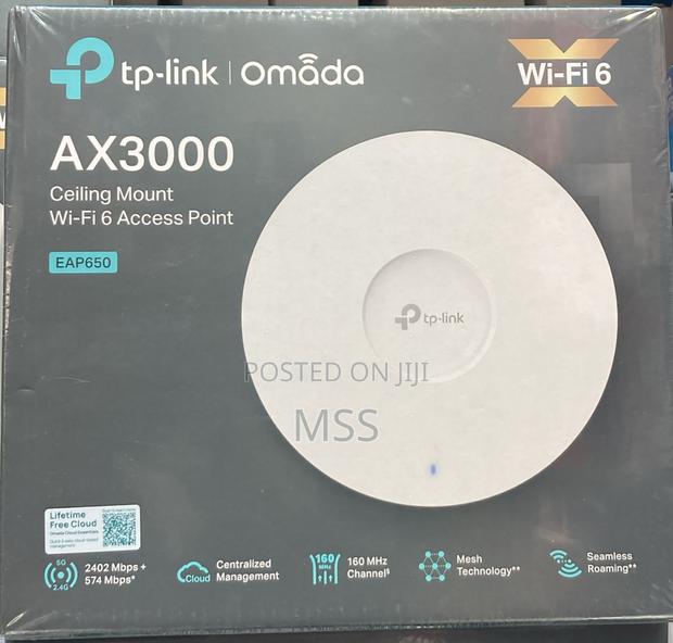 Eap650=Ax3000 Ceiling Mount Wifi 6 Access Point=Tplink