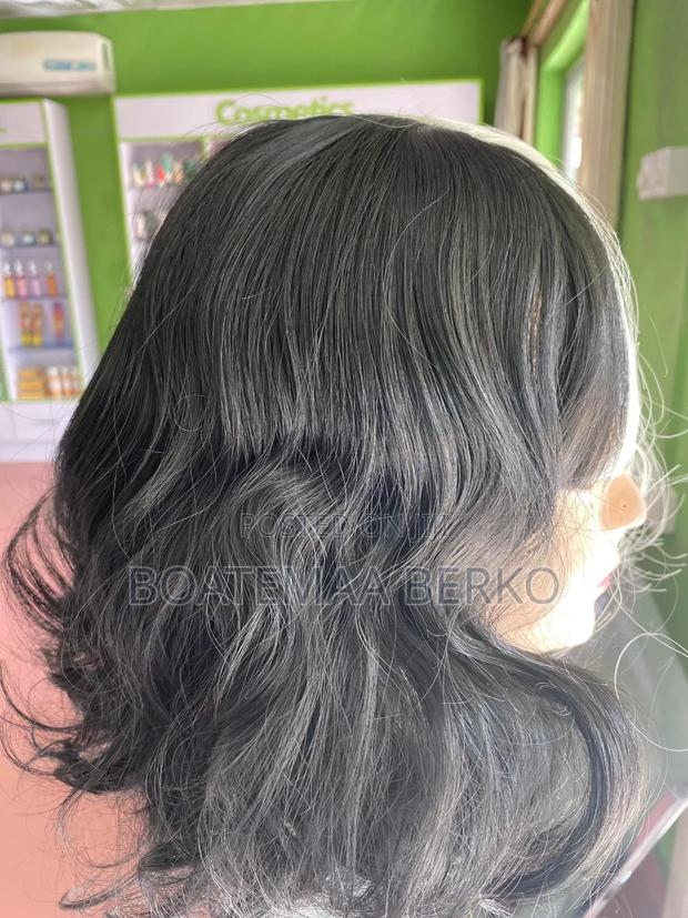 Black White Body Wavy Wig photo 5