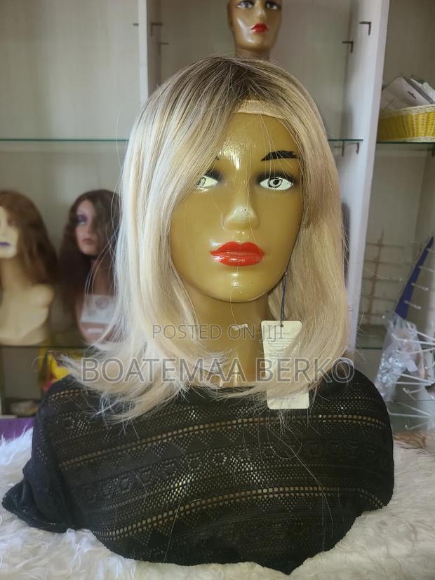 Straight Fibre Hair Blonde Wig photo 3