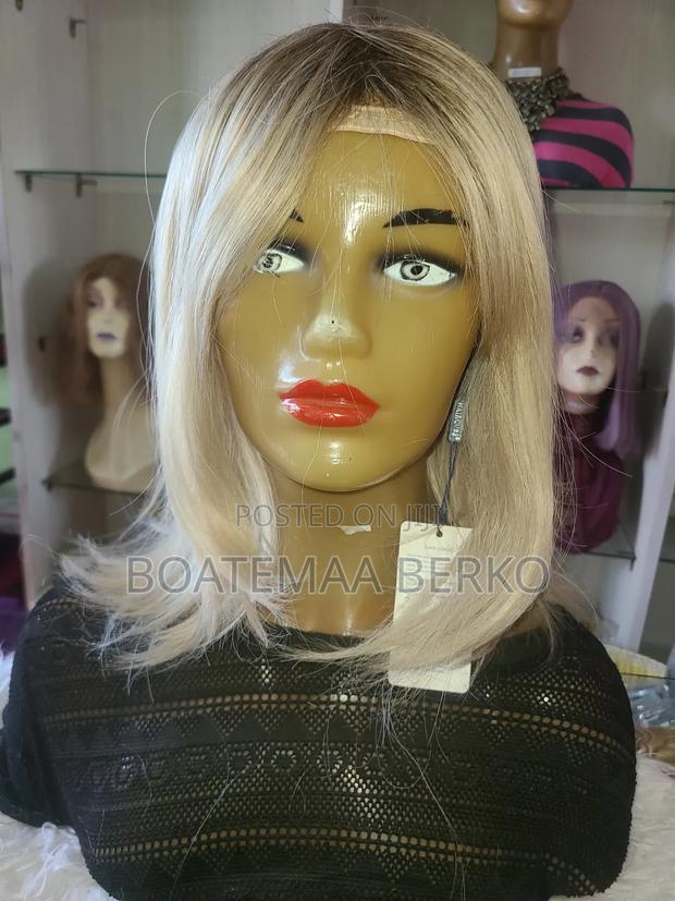 Straight Fibre Hair Blonde Wig photo 2