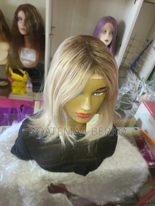 Straight Fibre Hair Blonde Wig photo 8