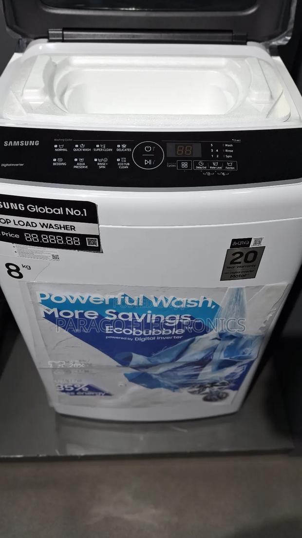 Samsung 8kg Top Load Active Washing Machine Wa80cg4240bwnq photo 2