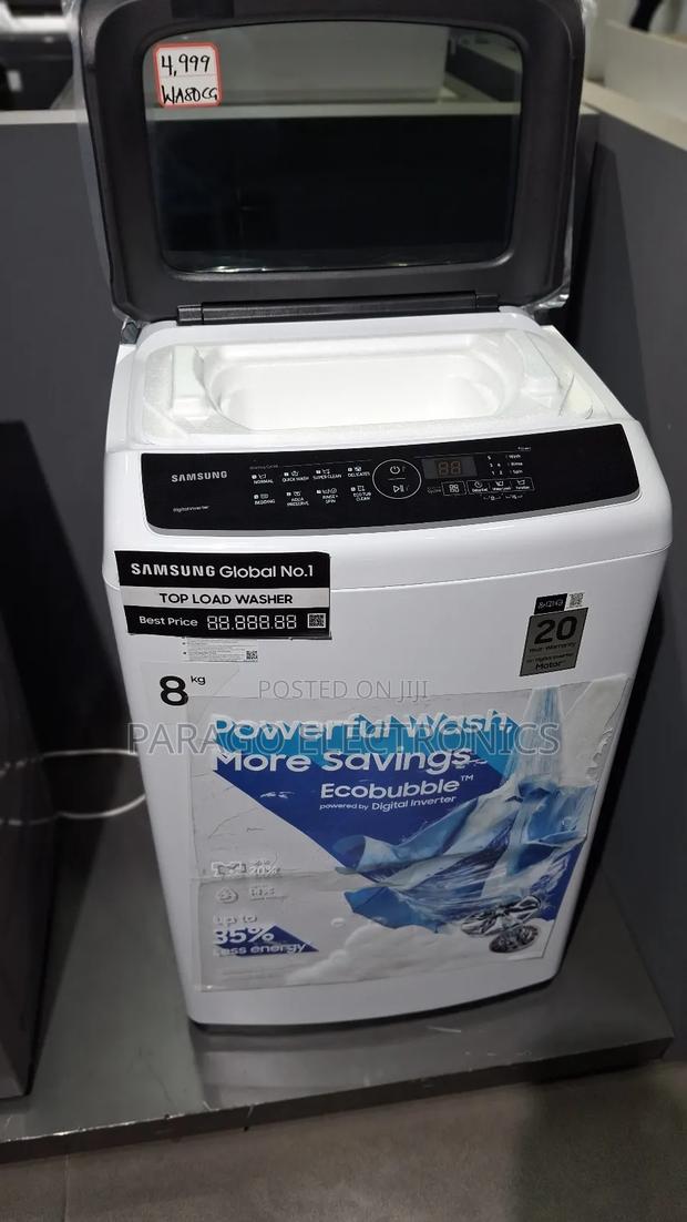 Samsung 8kg Top Load Active Washing Machine Wa80cg4240bwnq photo 3