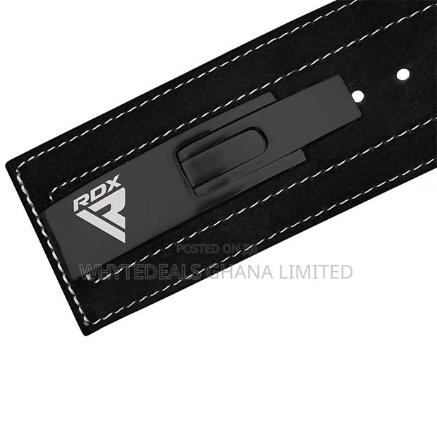 Rdx Power 4" Lifting Lever Buckle Gym Belt| Comfort| Cushioned Leather photo 3