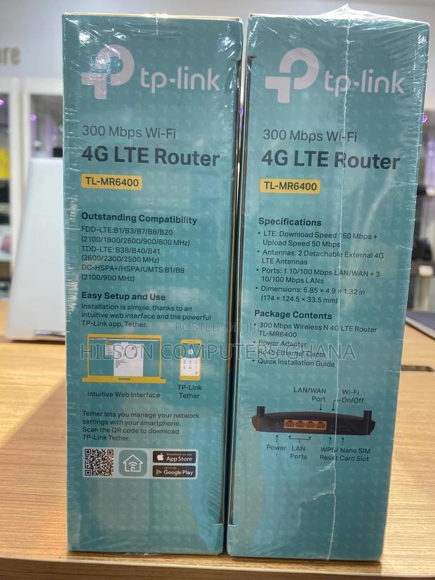 Tp-Link Wireless N 4g Lte Router - Tl-Mr6400 photo 3