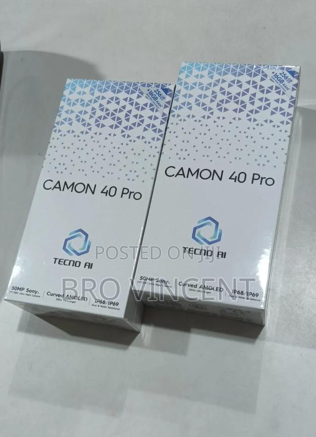 New Tecno Camon 40 Pro 256 GB Black photo 2