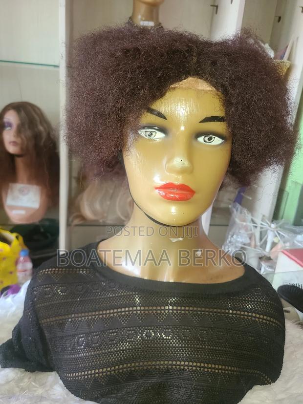 Brown Afro Wig photo 4