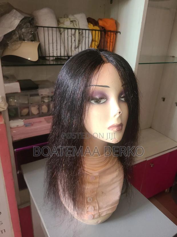 Black Wavy Human Hair Wig photo 2