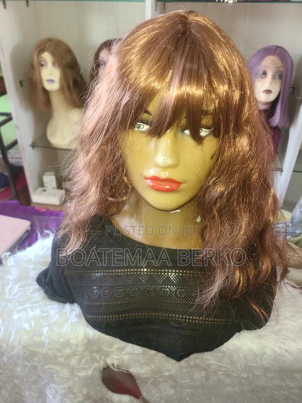 Wavy Brown French Cut Wig photo 2