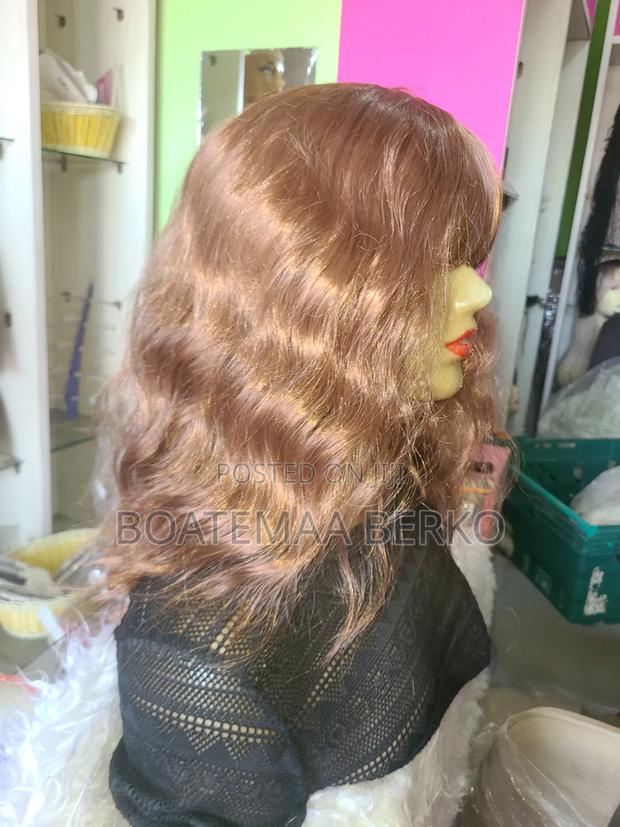 Wavy Brown French Cut Wig photo 4