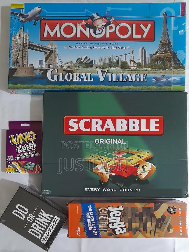 Monopoly + Scrabble + Jenga + Do or Drink + Uno Pack · Photo 2