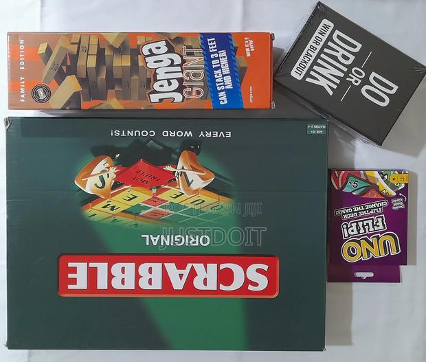 Scrabble + Jenga + Do or Drink + Uno · Photo 2