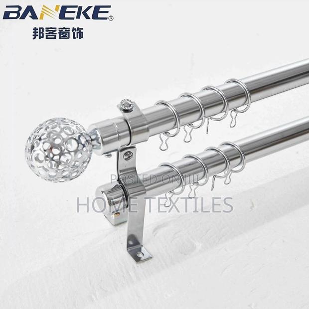 Curtain Rods Available in Black and Silver 2-3 Meters and 3-4 Meters