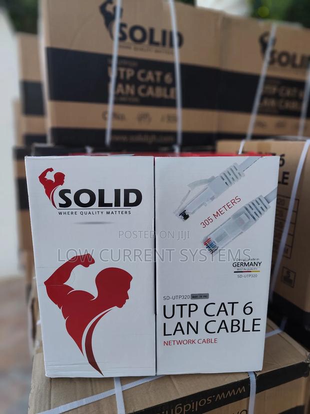 Solid Utp Indoor Gray Cable 305m Ethernet Cable