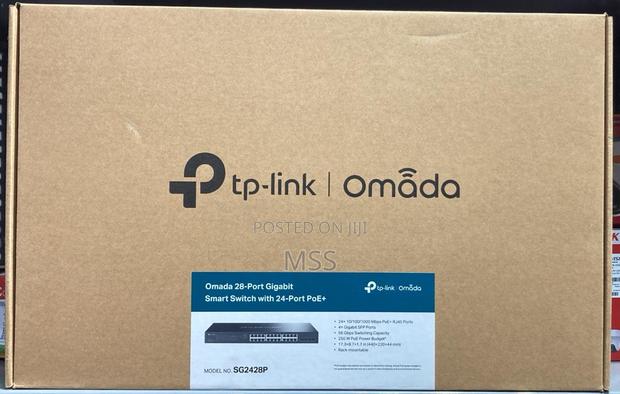 Tplink- Tl-sg2428p- 28-port Gigabit Smart Switch With 24-port Poe+