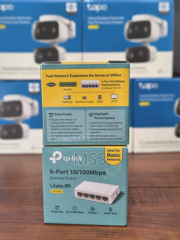 Ls1005=Tplink=5-Port 10/100mbps Desktop Switch