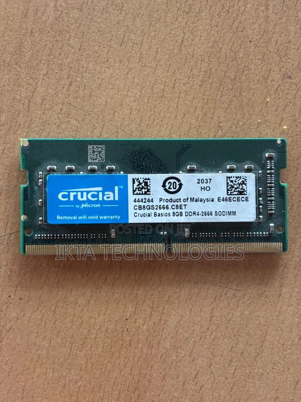 Crucial Basics 8gb Ddr4-2666 Sodimm Laptop Ram