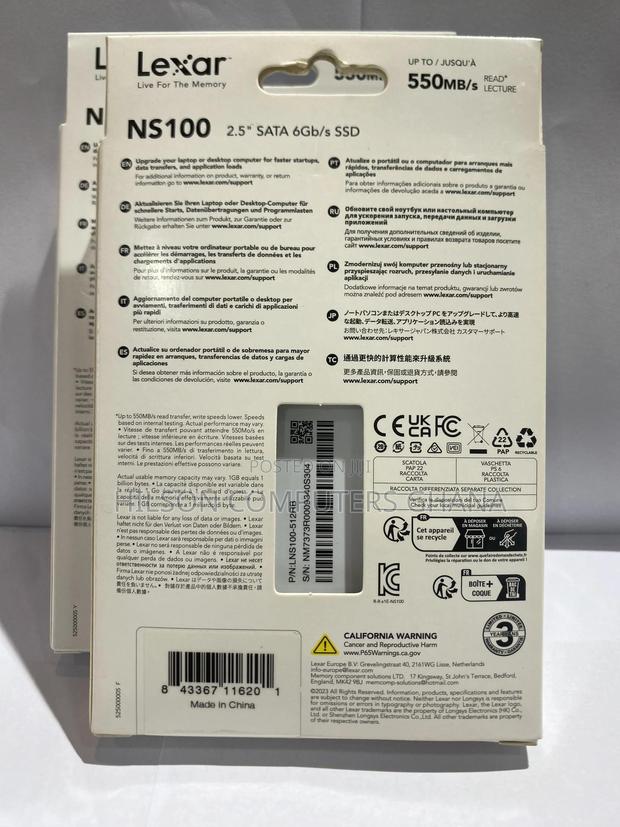 Lexar Ns100 2.5” Sata Internal SSD – 512gb photo 2