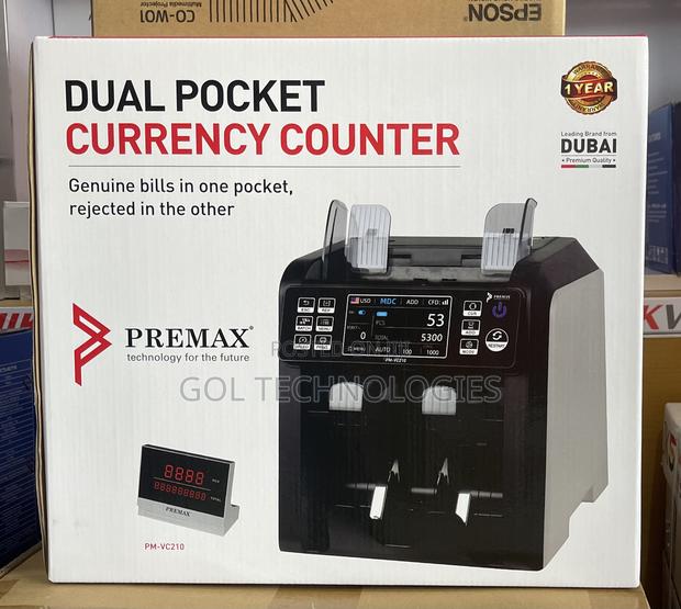 Dual Pocket Currency Counter Premax Genuine Bills Counter