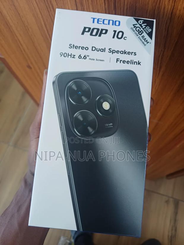 New Tecno Pop 10C 64 GB Black photo 2