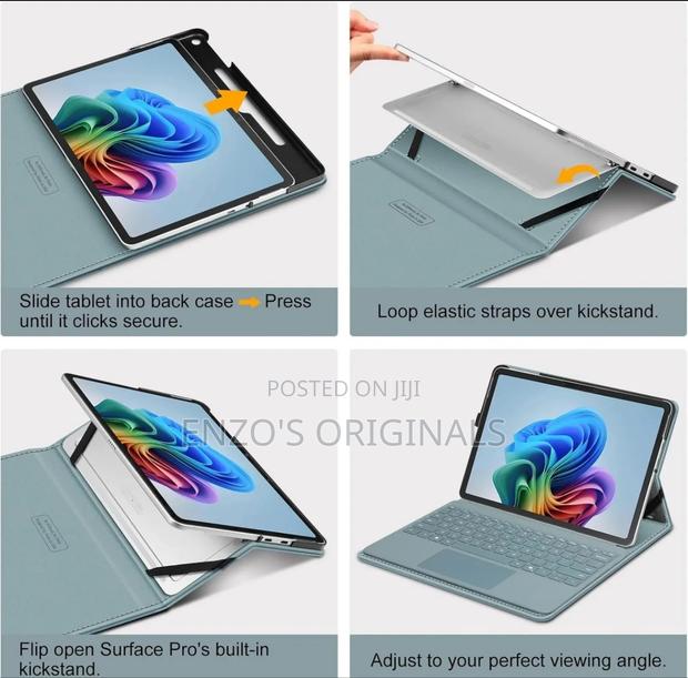 Microsoft Surface Pro 12 Full Cover Case For Professionals Grey New photo 3