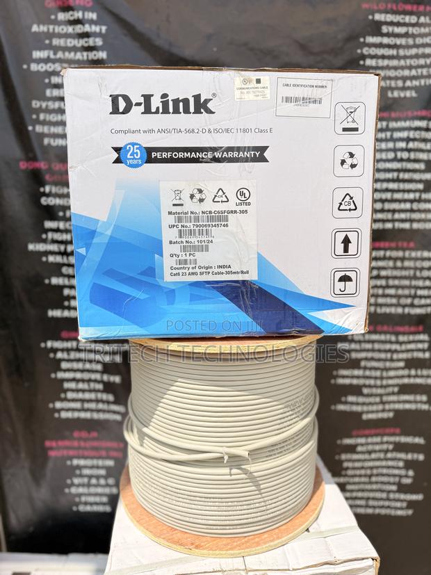 D-link Ncb-c6sfgrr- Sftp 23 Awg Pvc Solid Cable Indoor · Photo 3