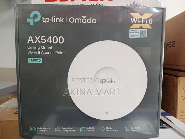 Tp Link Omada Ax5400 Ceiling Mount Wifi Access Point Eap 670