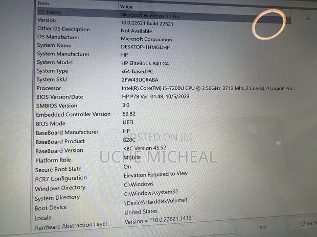 Laptop HP EliteBook 840 G4 16GB Intel Core I5 SSD 256GB photo 4
