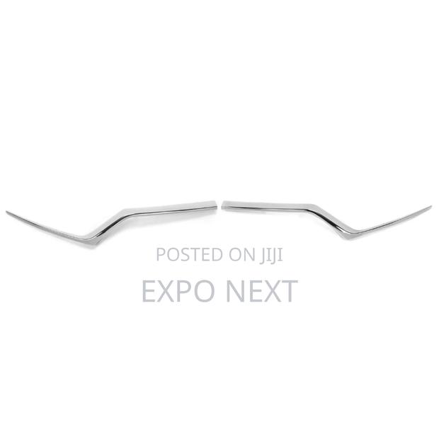 Chrome Grille Headlight Molding Trim For 2017-2019 Honda Cr-v Pair photo 6