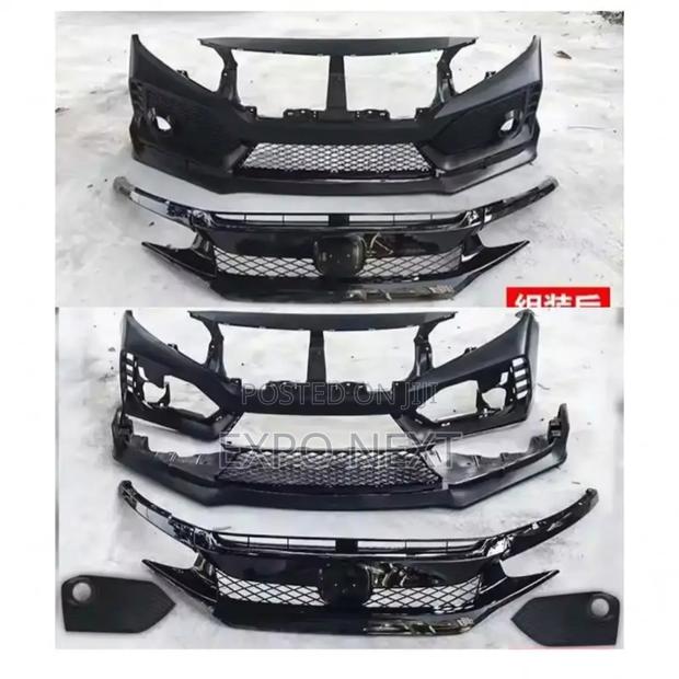 Front Bumper Car Body Kits W/ Grille For 2016-2019 Honda Civic photo 3
