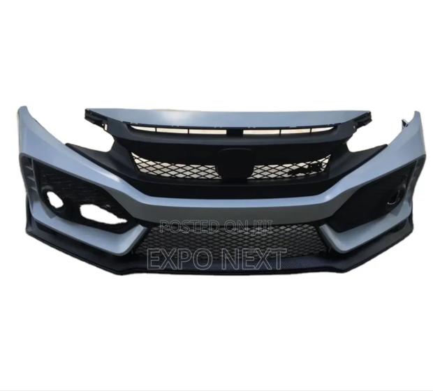Front Bumper Car Body Kits W/ Grille For 2016-2019 Honda Civic