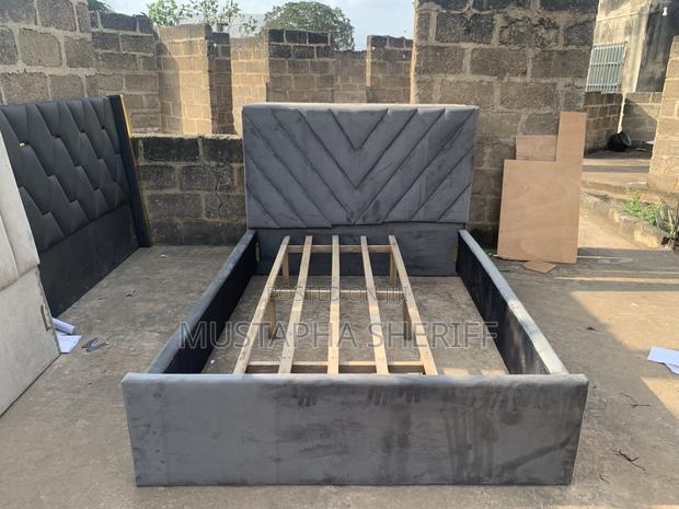 The Meridian Chevron Bed Frame – Modern Luxury at Its Sharpest