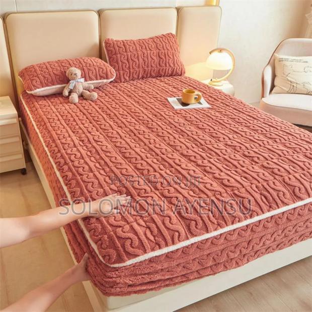 Quality Thick, Quilted Fitted Bed Sheet or Mattress Cover, Available photo 4