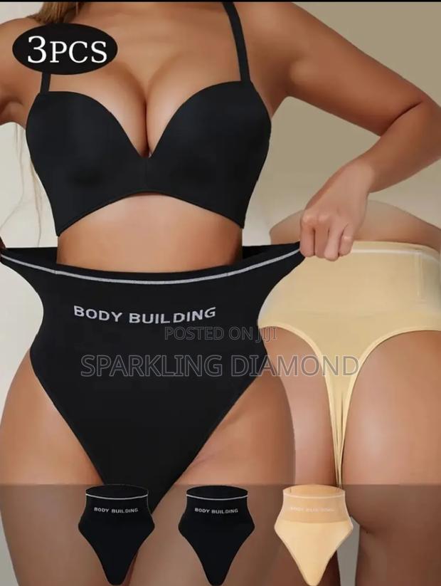 High-waist Shapewear Panty – Black Apricot photo 2