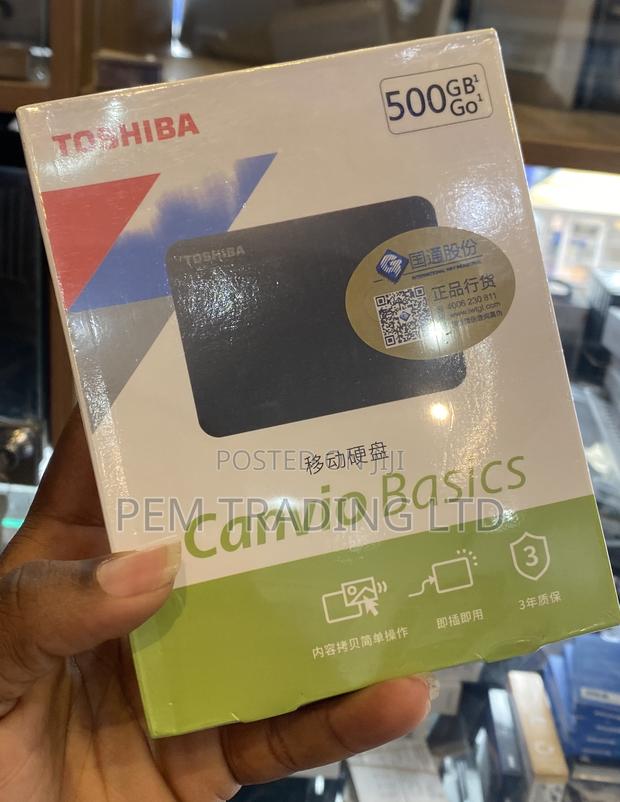 Toshiba Canvio Basics 500gb Portable Hard Drive- Black photo 2