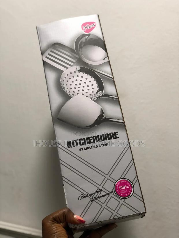 8pcs Stainless Kitchen Spoons Set photo 3