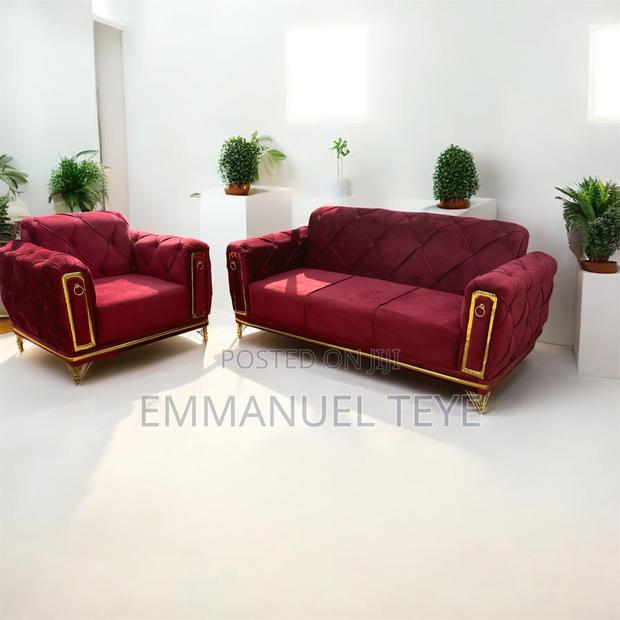 Brand New Wine Fabric 3 in One and 2 in One Sofa Set · Photo 3