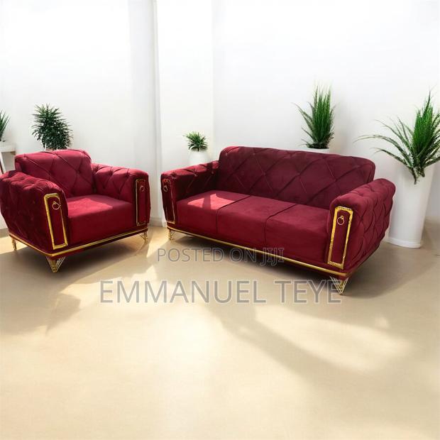 Brand New Wine Fabric 3 in One and 2 in One Sofa Set · Photo 4
