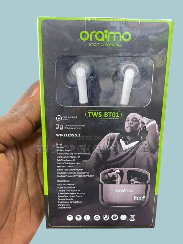 Oraimo Earpods,True -Wireless Free Pods photo 3