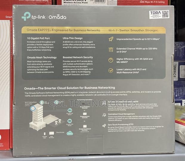 Tp-Link Eap772 New Be9300 Ceiling Mount Tri-Band Wi-Fi 7 Access Point photo 2