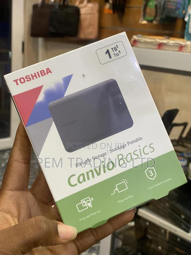 Toshiba Canvio Basics 1tb Portable External Hard Drive Usb 3.0, Black · Photo 4
