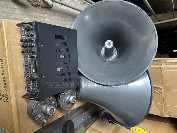 Reflex Horn Speaker And Amplifier Set photo 4
