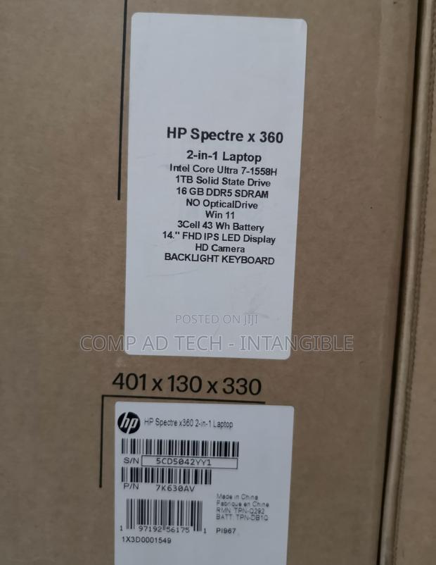 New Laptop HP Spectre 14 16GB Intel Core Ultra 7 SSD 1T