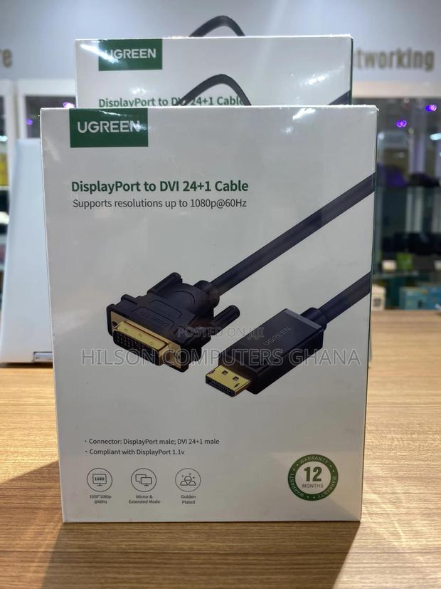 Ugreen Dp Male to Dvi Male Cable 2m (Dp103/10221) · Photo 4
